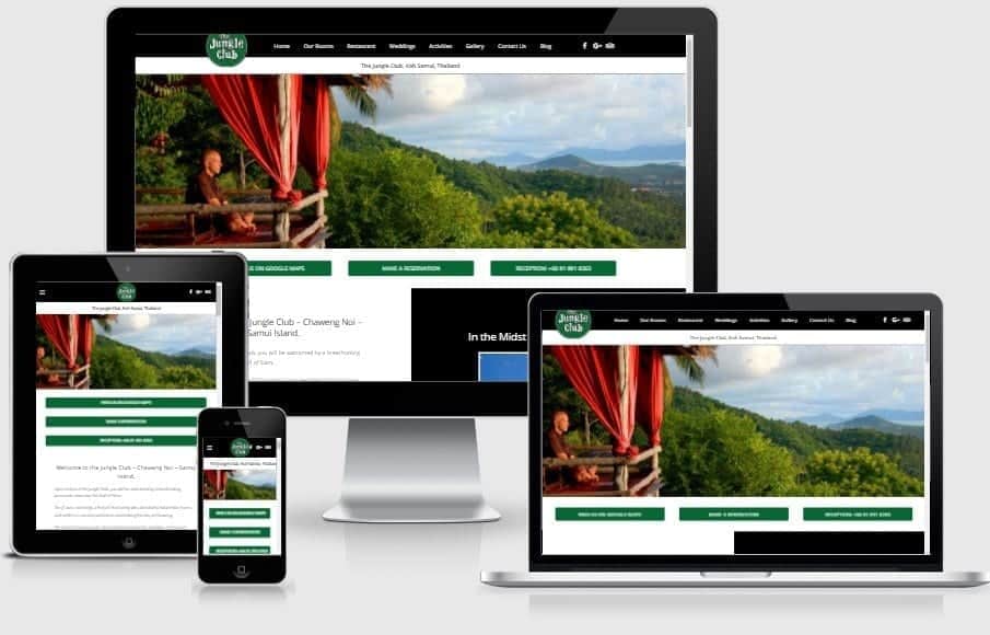 Web Design - The Jungle Club Samui