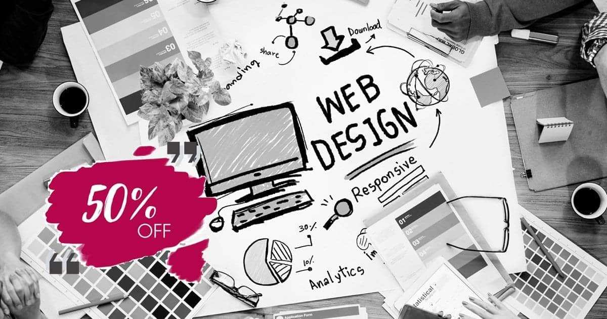 October Discount - Up to 50% off - Web Design