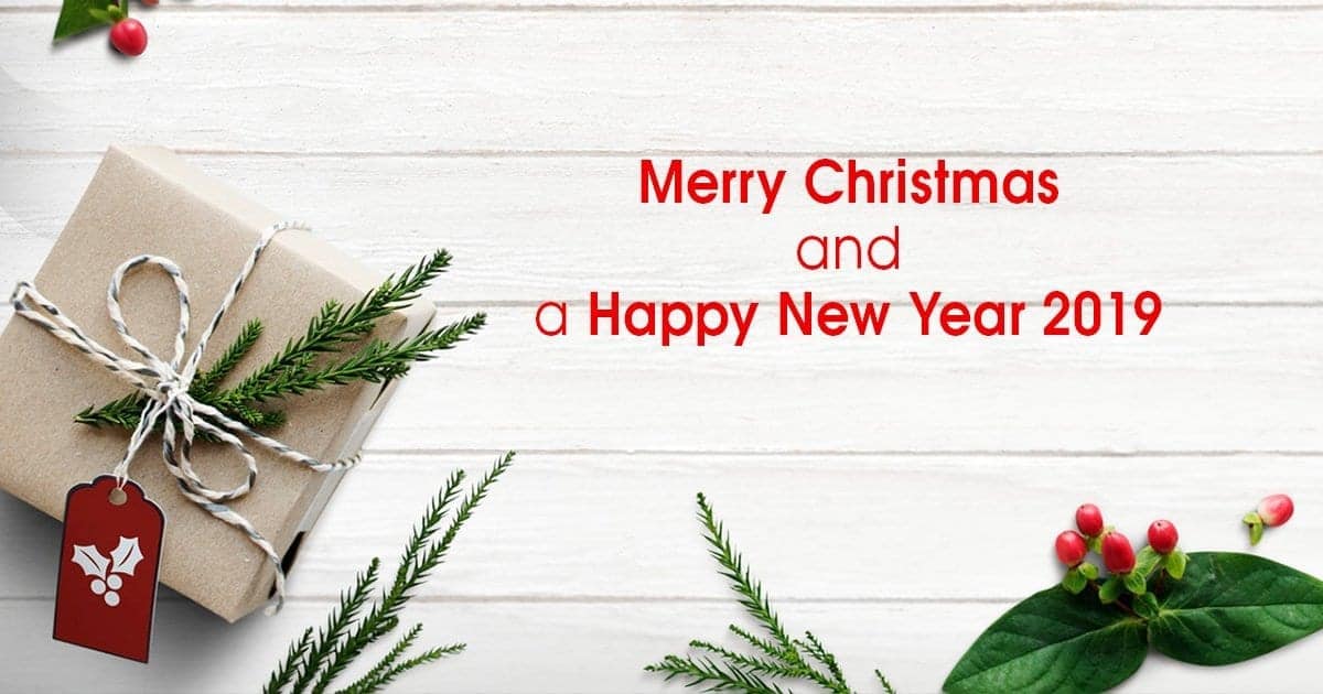 Merry Christmas and a Happy New Year 2019