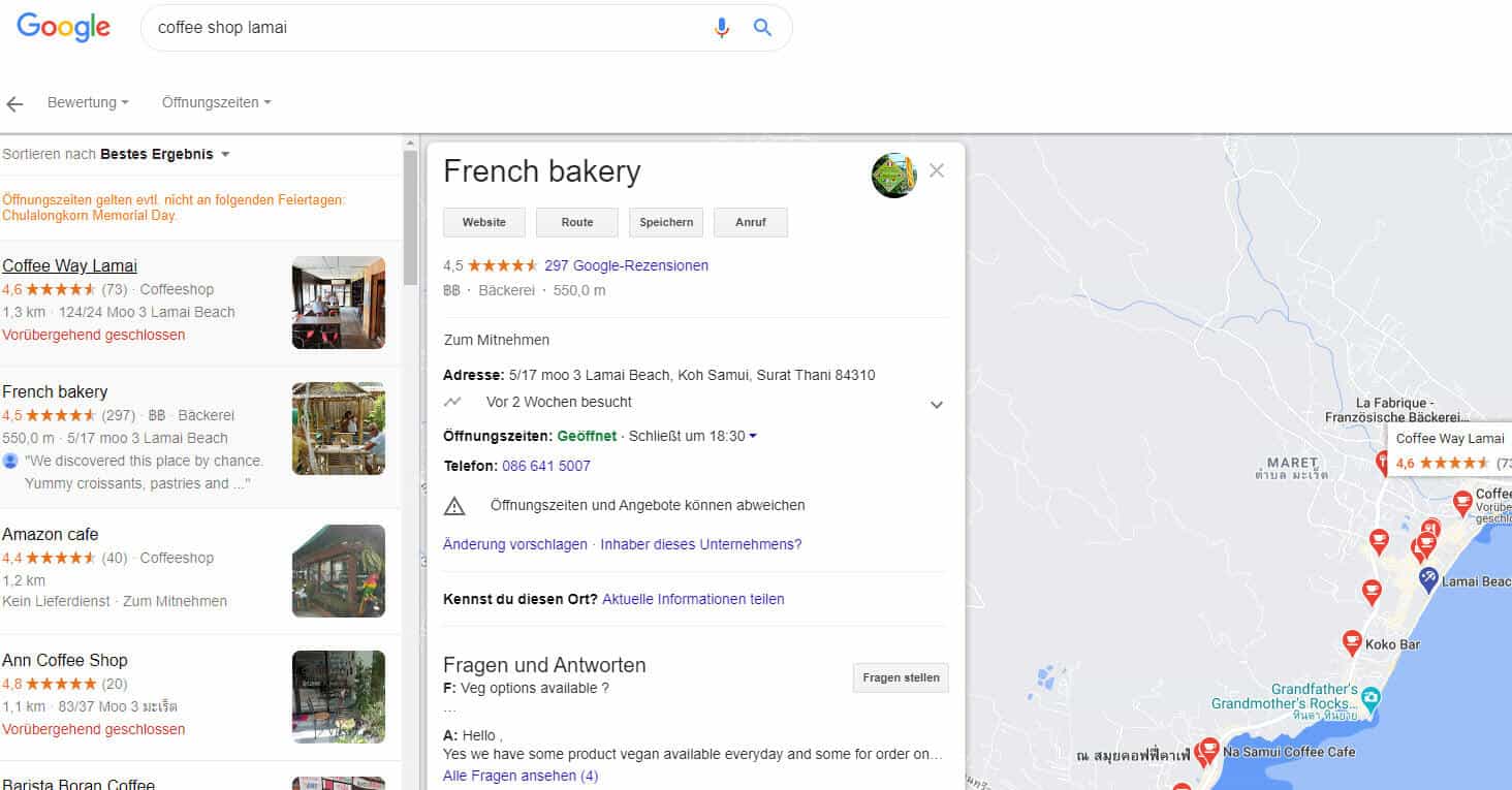 Detailed Shop Information